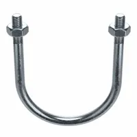 Standard U-Bolt: 1/2"-13 Thread Size, For Pipe Size 5 in, 7 1/4 in Inside Ht, Steel, Zinc-Plated (MPN U17243.050.0500)