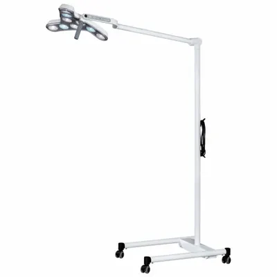 WALDMANN Exam Light: LED, 100,000 lux @ 100 cm, Floor Stand, 4300K, 95 CRI, 40 W Watt - Floor-Stand Medical Lights