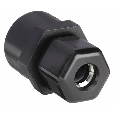 PARKER Polypropylene Compression Tube Fitting, 3/8 in OD x 1/4 in FNPTF, P6FC4 - Polypropylene Compression Tube Fittings