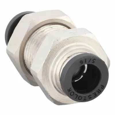 PARKER 62PLPBH-5 Nickel-Plated Brass Push-to-Connect Union Tube Fitting - Nickel-Plated Brass Tube Fittings