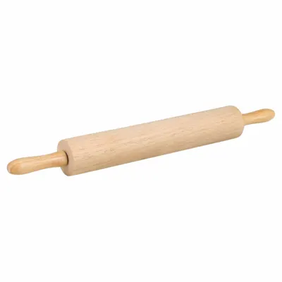 CRESTWARE RPW15 Wood Rolling Pin, 15 in Barrel Length, 23 in Overall Length - Furnishings, Appliances and Hospitality