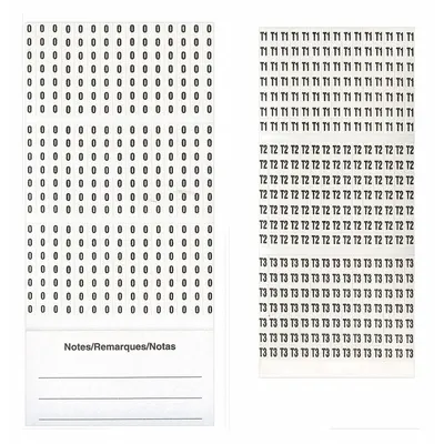 3M SPB-01 Preprinted Wire Marking Label Sheets