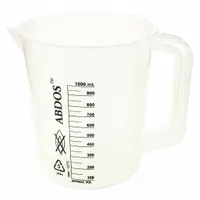 APPROVED VENDOR Beaker: Tall Form with Handle, Printed Graduation, Polypropylene, Translucent (MPN P50805)