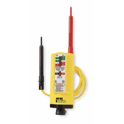 IDEAL Voltage Detector/Tester: 100 V to 600 V, 100 V to 600 V, Light/Vibration - Voltage Testers