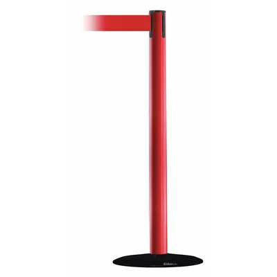 TENSABARRIER Solid-Color Retractable Belt Post Barrier - Solid-Color Retractable Belt Post Barriers
