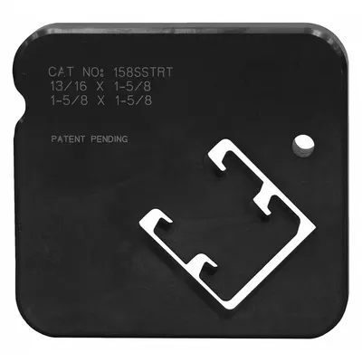 GREENLEE 158SSTRT Single Strut Dies (2-Piece Set) for 1-5/8 in Strut Width - Dies for Strut Shears