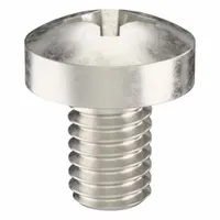 M4x0.70 thread, 6 mm length, 316 stainless steel pan head machine screw with #2 Phillips drive and plain finish. Supplied in packs of 100. Suitable for fastening components in corrosive environments such as marine, chemical processing, or food equipment