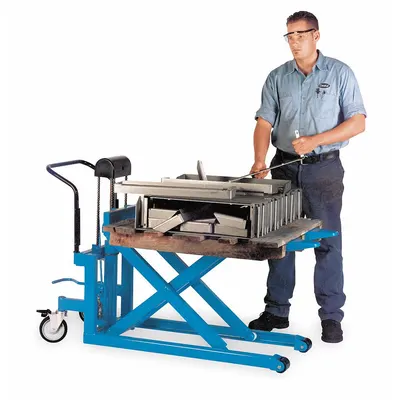 BISHAMON LVE-50E Powered-Lift & Manual-Push High-Lift Pallet Jack - Powered-Lift & Manual-Push High-Lift Pallet Jacks