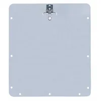 Vehicle Placard Holder: Back Plate Placard Holder, 14 1/8 in Wd, 12 1/2 in Ht, Aluminum (MPN 80SM-02)