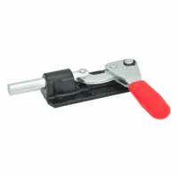 JW WINCO Push-Pull Toggle Clamp: Flange Base Mounting, Std Clockwise Handle, 49 mm Arm Lg, M6, Steel (MPN 844-70-ASS)