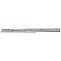 Side-mount, full-extension friction drawer slide with a closed length of 20 inches and a travel length of 20 31/32 inches. Designed for smooth sliding and secure closure in industrial cabinetry, tool chests, and equipment enclosures