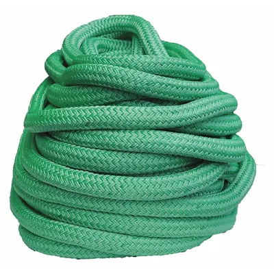 ALL GEAR Rigging and Climbing Rope: Double Braid, 7/8 in Dia, 6,400 lb Working Load Limit - Rigging & Climbing Rope