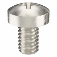 Pan head machine screws with M2.5x0.45 thread, 4 mm length, made from 18-8 stainless steel with plain finish. Phillips drive with #1 drive size. Suitable for general fastening applications in machinery, electronics, and assembly work. Supplied in a 100-piece pack