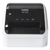 The BROTHER QL1100 is a direct thermal desktop printer from the Brother QL series. It prints at 1.15 in/sec with a maximum print width of 4 inches, featuring cutter dispensing for cleanly cut labels. Connectivity is via wired USB. Typical applications include printing shipping labels, barcode labels, and asset tags in industrial or office settings
