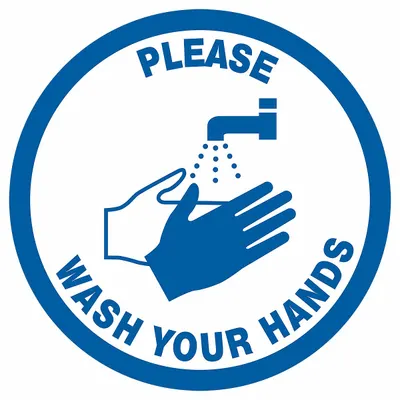 CONDOR Please Wash Your Hands Floor Sign