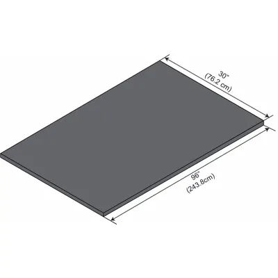 INSTOCK Work Surfaces: 8 ft Overall Lg, 30 in Overall Wd, 1 in Countertop Thick - Phenolic Lab Furniture Work Surfaces