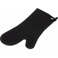 SAN JAMAR Oven Mitt: 685°F Max Temp, 15 in Overall Lg, Silicone, Black (MPN FX15)