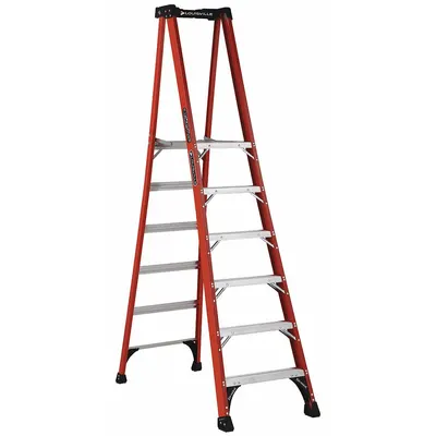 LOUISVILLE LADDER FXP1806HD 6 ft Fiberglass General Purpose - General Purpose Podium Stepladders