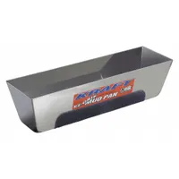 KRAFT TOOL Drywall Mud Pan: Stainless Steel, 3 in Overall Wd, 12 1/4 in Overall Lg (MPN DW725)