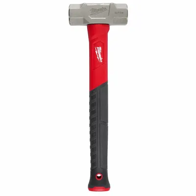MILWAUKEE Sledge Hammer: Fiberglass Handle, 2 1/2 lb Head Wt, 1 5/8 in Dia, 15 in Overall Lg - Steel Engineering Hammers