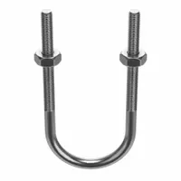 Standard U-Bolt: 5/16"-18 Thread Size, For Pipe Size 2 in, 5 5/8 in Inside Ht, Stainless Steel (MPN U17567.031.0201)