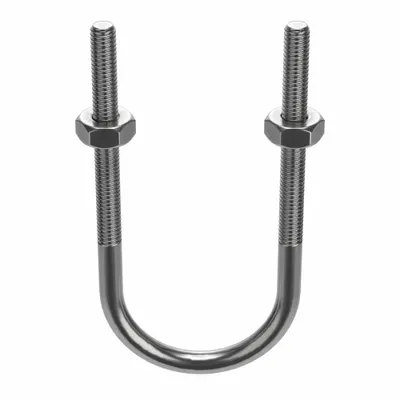Standard U-Bolt: 5/16"-18 Thread Size, For Pipe Size 2 in, 5 5/8 in Inside Ht - Standard U-Bolts