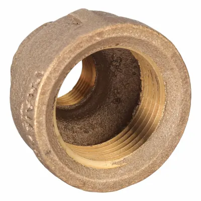 OEM Brass Threaded Straight Pipe Fitting, 1 in x 3/8 in, Class 125, 200 psi - Threaded Low-Pressure Pipe Fittings for Potable Water