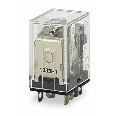 OMRON General Purpose Relay: Socket Mounted, 7 A Current Rating, 12V DC, DPDT - Socket-Mounted Relays