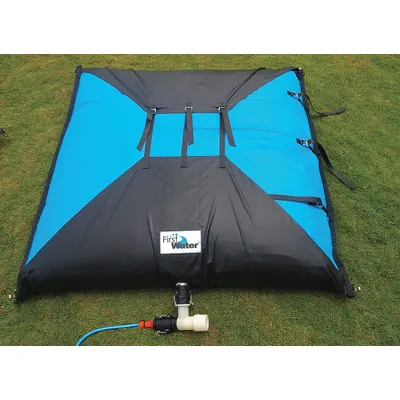 FIRST WATER Potable Water Storage Bladder: 500 gal Capacity, 16 in Open Ht, 6 1/2 ft Open Lg - Portable Water Storage Bladders