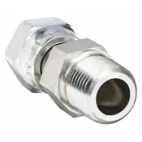 Steel swivel compression fitting from the Seal-Lok series with O-Ring face seal design. Thread size 3/4-14. Used to connect tubing to threaded ports in hydraulic and fluid power systems requiring leak-proof sealing