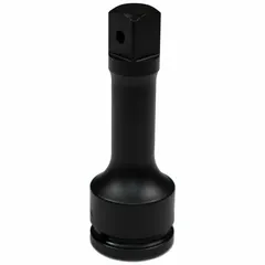 This impact socket extension features a 3/4" input and output drive size with a 5" overall length. Designed for use with impact tools, it extends the reach of sockets in heavy-duty fastening tasks. The phosphate finish provides corrosion resistance.