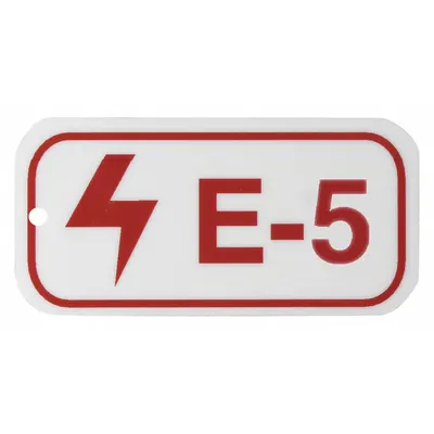 BRADY Lockout Tag: None/ No Header, E-5, Polystyrene, English, Plastic - Safety