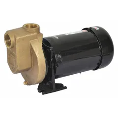 Self-priming centrifugal pump with TEFC motor enclosure for use in dusty or outdoor environments. Suitable for water transfer, irrigation, dewatering, and pressure boosting in commercial or agricultural settings. Delivers up to 63 ft of head with 1-1/2 in compatible intake and discharge connections.