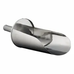 Approved Vendor Stainless Steel Scoop, 2 L Capacity, 304 Grade, Silver, GMP Compliant