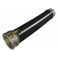 Material Hose: 5 in Hose Inside Dia., 20 ft Hose Lg, 75 psi, 5 in x 5 in Fitting Size, SBR, Black (MPN H031980-20-ALCE)