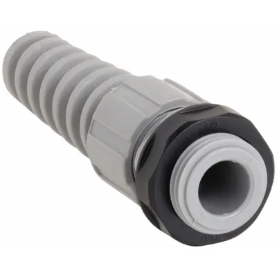 HUBBELL WIRING DEVICE-KELLEMS Straight Plastic Cord Grip with Flex - Straight Plastic Cord Grips with Flex