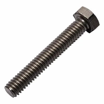 ALLIED TITANIUM Hex Head Cap Screw: Titanium, Grade 2, Plain, 5/16"-18, UNC, 2 in lg, Fully Threaded - Titanium Hex Head Cap Screws