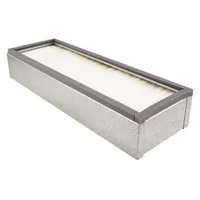 Rectangular panel cabin air filter with cellulose media. Includes gasket for secure seal. Designed for use in buses
