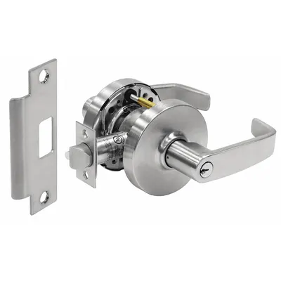 SARGENT 28-10XG05 LL 26D Office Lever Lockset, Chrome, ADA Compliant - Office Lever Locksets