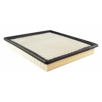 Rectangular panel engine air filter with an overall length of 11 3/16 inches. Designed for use in Chevrolet buses to trap airborne contaminants and protect the engine