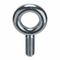 Machinery Eye Bolt: Without Shoulder, Steel, Zinc-Plated, 3/4"-10 Thread Size, 3 in Thread Lg (MPN K2008-3-ZN)
