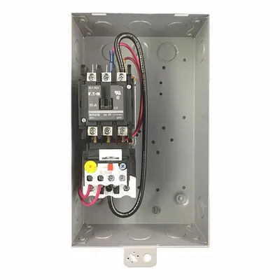EATON Definite Purpose Starter: Non-Reversing, 3 Poles, 40 A, 208-240V AC Coil - Enclosed Non-Reversing Starters with Thermal Overloads