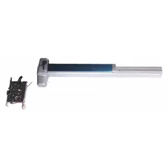This VON DUPRIN mortise exit device features a touchbar style for push-to-open egress. Made of aluminum with a US28 satin finish, it is ADA compliant and designed for doors up to 3 ft wide. Suitable for commercial applications requiring panic hardware.