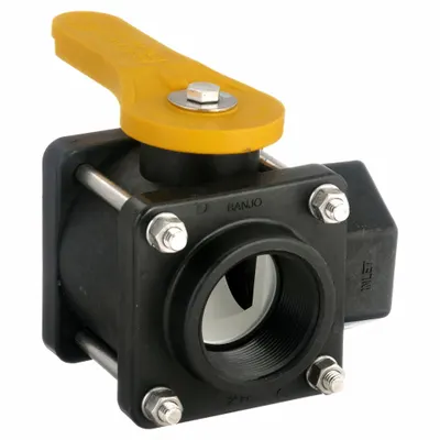 BANJO V200SL L-Port Polypropylene Ball Valve - L-Port Polypropylene Ball Valves