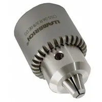 LLAMBRICH Drill Chuck: 3/8"-24, 1/64 in to 19/64 in Capacity, K1M Key, SS, Ball Bearing (MPN CSS-06 R-3/8 GE DS)