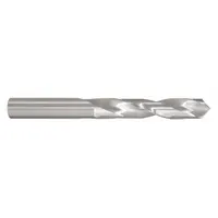 General purpose solid carbide jobber-length drill bit with a 1 mm diameter and 118° 4-facet point geometry. Designed for drilling in hard materials such as stainless steel, cast iron, and non-ferrous metals. Suitable for production and maintenance applications in metalworking and fabrication shops