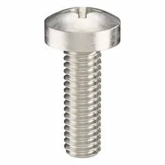 Pan head machine screws with M2.5x0.45 thread, 8 mm length, made from 316 stainless steel with a plain finish. Phillips drive size #1. Supplied in a 100-piece pack. Suitable for general fastening applications requiring a low-profile head with a large bearing surface, such as in electronics, machinery assembly, and metal fabrication.