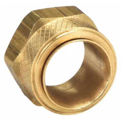 PARKER Creep-Resistant Self-Aligning Brass Compression Fitting, 1/2 in OD, 10 PK - Creep-Resistant Self-Aligning Brass Compression Fittings