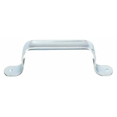 OEM Steel Pull Handle, Polished Zinc, Silver, #12 Screw, 1.13 in Grip - Standard Pull Handles