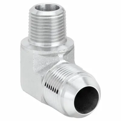 AEROQUIP Hydraulic Hose Adapter: 1/2 in x 3/4 in Fitting Size, Male x Male, NPTF x JIC - NPTF-to-JIC Steel Hydraulic Hose Adapters